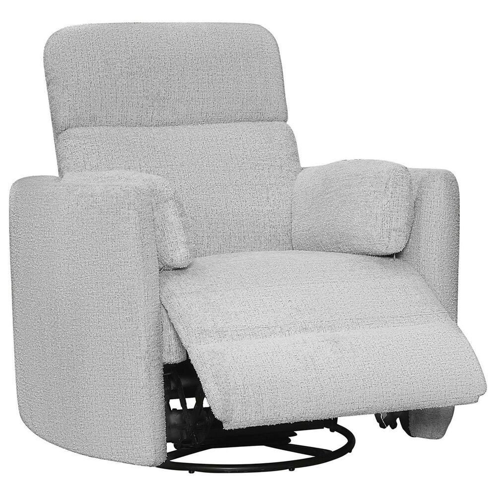 Simeon Collection Radius Manual Swivel Glider Recliner in Angora Linen, , large