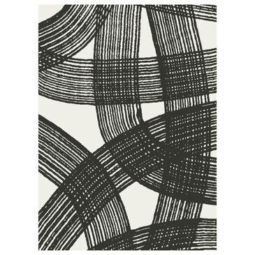 Balta Rugs Meiselas Abstract 5"3" x 7" Charcoal Area Rug, , large