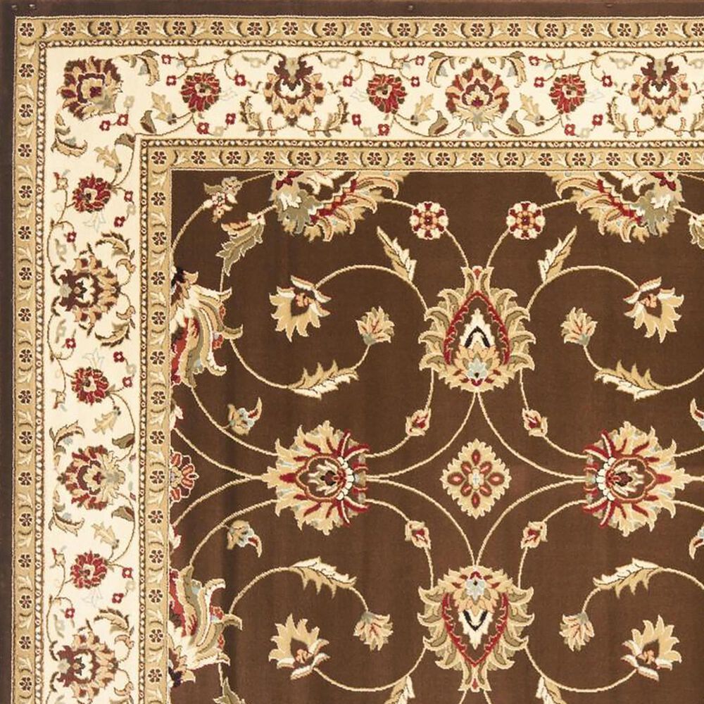 Safavieh Lyndhurst LNH553 6&#39;7&quot; Square Brown and Ivory Area Rug, , large