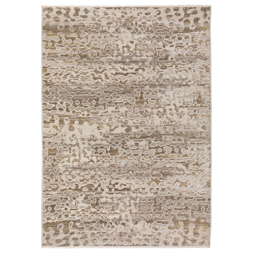 Dalyn Rug Company Denizi Abstract 3"3" x 5"3" Mocha Area Rug, , large