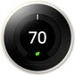Google Nest Learning Thermostat - Smart Wi-Fi Thermostat - White, , large