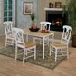 Pacific Landing Taffee Dining Table in White and Natural Brown - Table Only, , large