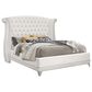 Pacific Landing Barzini 5-Piece Cal King Bed Set in White, , large