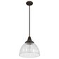 Hunter Cypress Grove 13" 1-Light Pendant in Onyx Bengal, , large