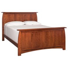 Simply Amish Aspen King Panel Bed in Michael's Cherry