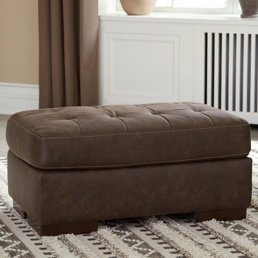 Signature Design by Ashley Maderla Ottoman in Walnut Brown, , large