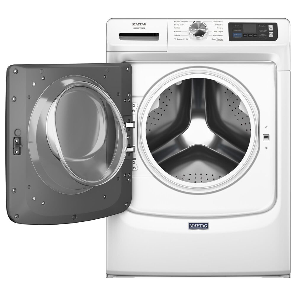 Maytag 5 Cu. Ft. Capacity Front Load Washer in White, , large