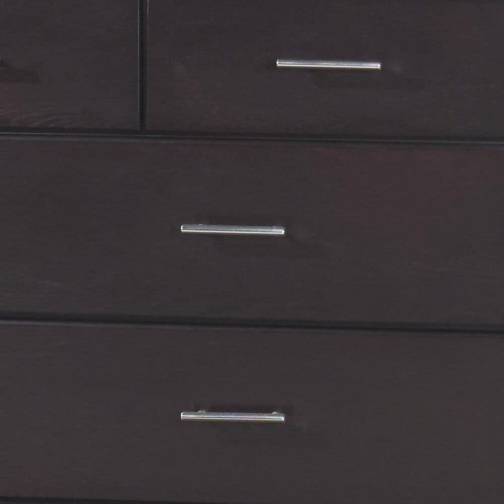 37B Nevis 7-Drawer Dresser and Mirror in Dark Brown, , large