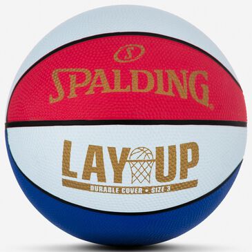 Spalding Layup Mini 22" Basketball in Red, White and Blue, , large