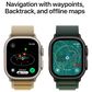 Apple Watch Ultra 2 GPS + Cellular 49mm Natural Titanium Case with Navy Ocean Band (Pre-Order), , large