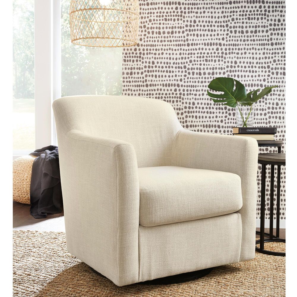 Millennium Bradney Swivel Accent Chair in Linen, , large