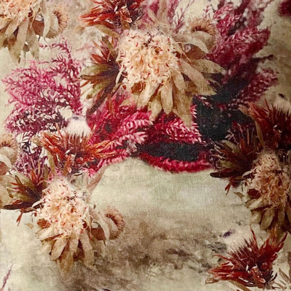 Patina Vie Bespoke Floret 36&quot; Square Throw Pillow in Fuchsia, , large