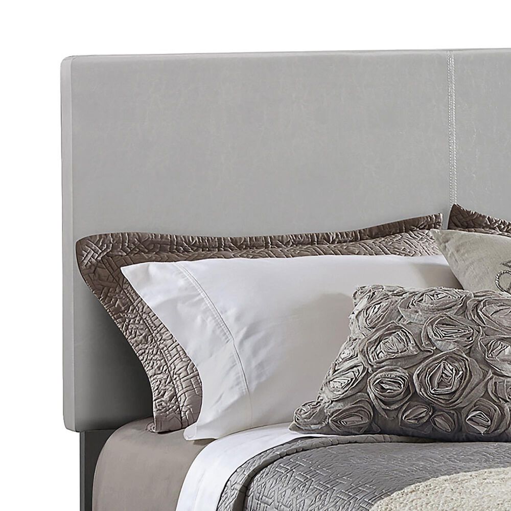 Pacific Landing Dorian Cal King Upholstered Bed in Grey, , large