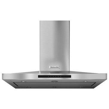 KitchenAid 42"" Island-Mount 3-Speed Canopy Hood in Stainless Steel, , large