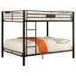 Furniture of America Francis Queen over Queen Bunk Bed in Black, , large