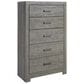 Signature Design by Ashley Culverbach 5 Drawer Chest in Driftwood Gray, , large