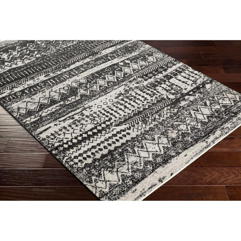 Surya Lavadora  9&#39;3&quot; x 12&#39; Black, Gray and Light Gray Area Rug, , large