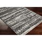 Surya Lavadora  9"3" x 12" Black, Gray and Light Gray Area Rug, , large