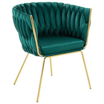 Lumisource Renee Glam Chair in Green, , large