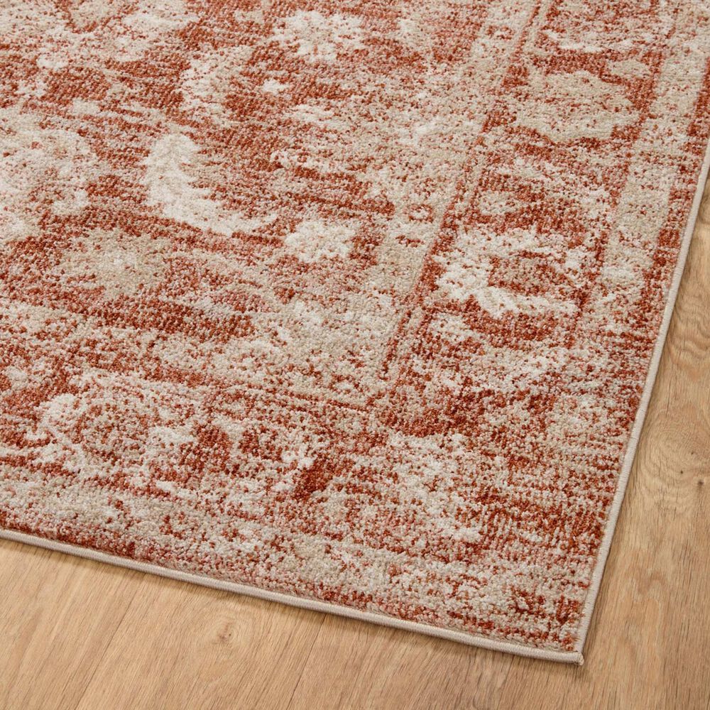 Loloi II Odette 2&#39;7&quot; x 12&#39; Rust and Ivory Runner, , large