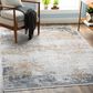 Surya Solar 10" x 14" Charcoal, Gray, Saffron and White Area Rug, , large