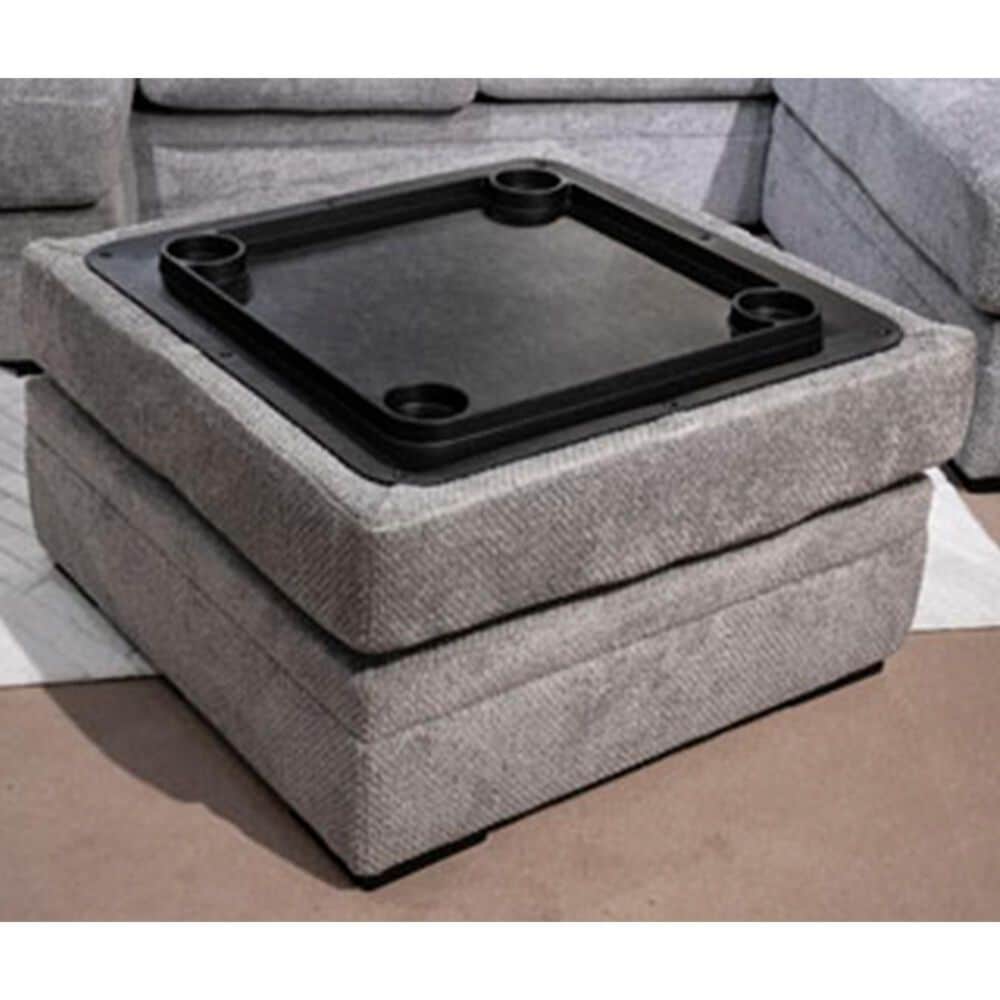 Signature Design by Ashley Casselbury Storage Ottoman in Cement, , large