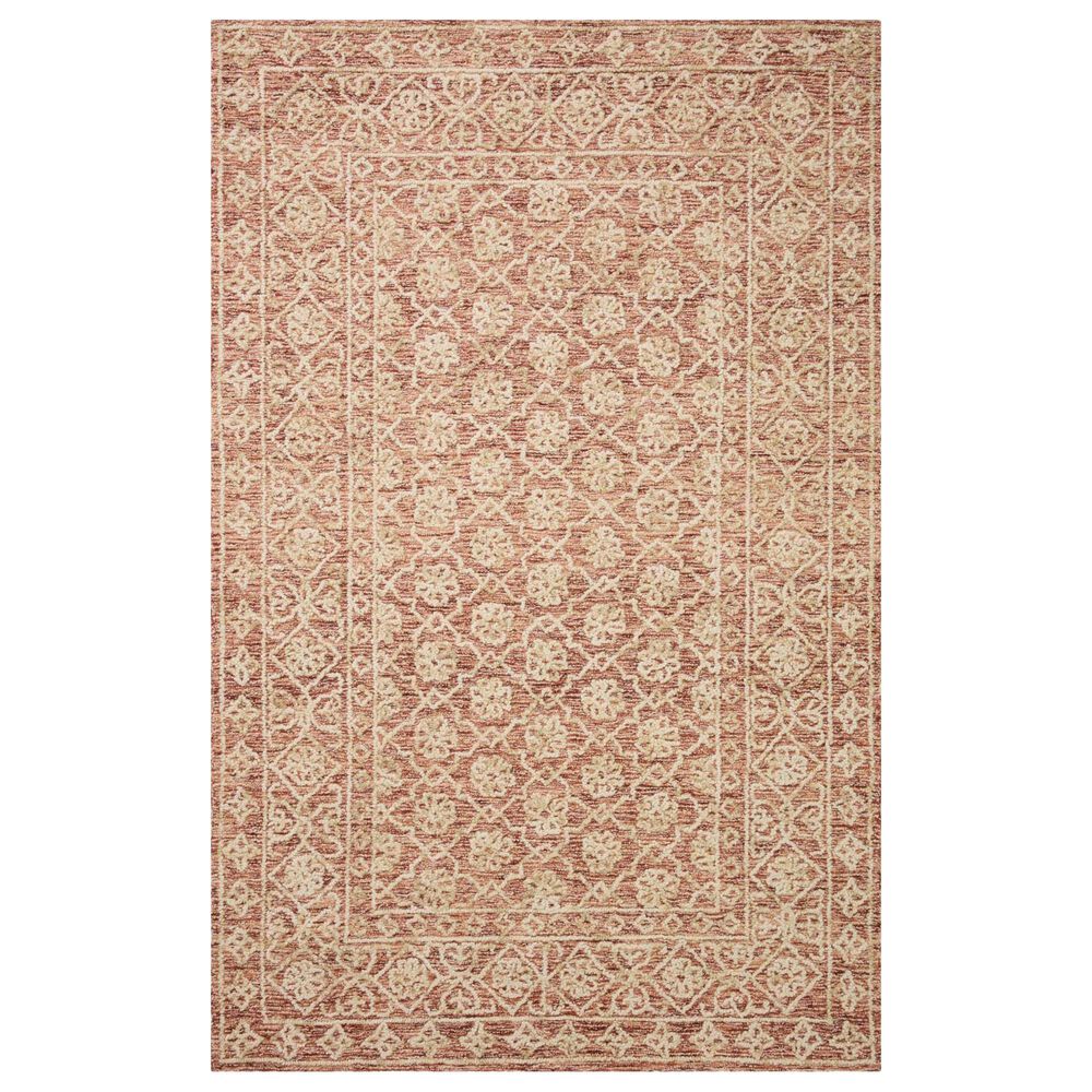 Loloi Cecelia 5" x 7"6" Rust and Natural Area Rug, , large