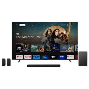 TCL 98" Class QM8 Q-Series UHD HDR QD-Mini LED - Smart TV with 5.1 Channel Soundbar and Wireless Subwoofer in Black, , large