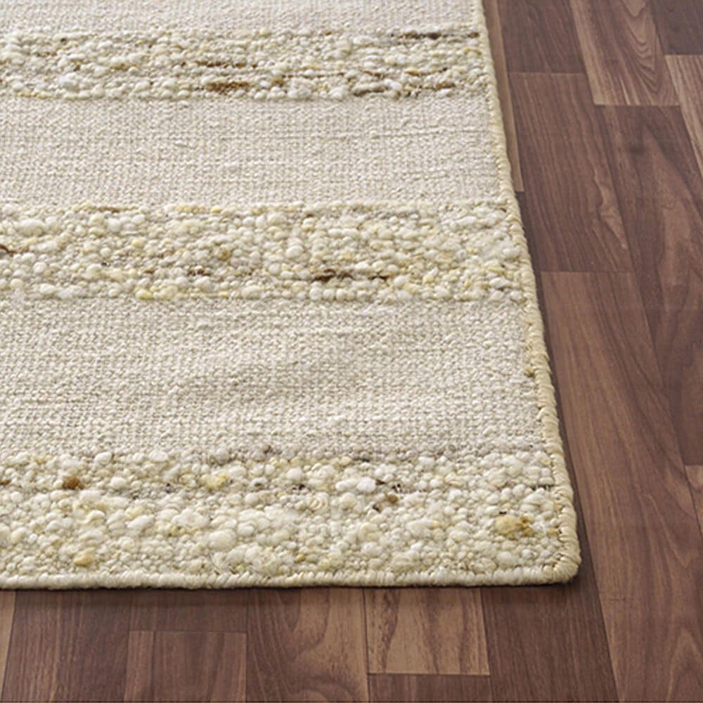 L&amp;R Resources Geoblend 2&#39;6&quot; x 8&#39; White and Beige Runner, , large