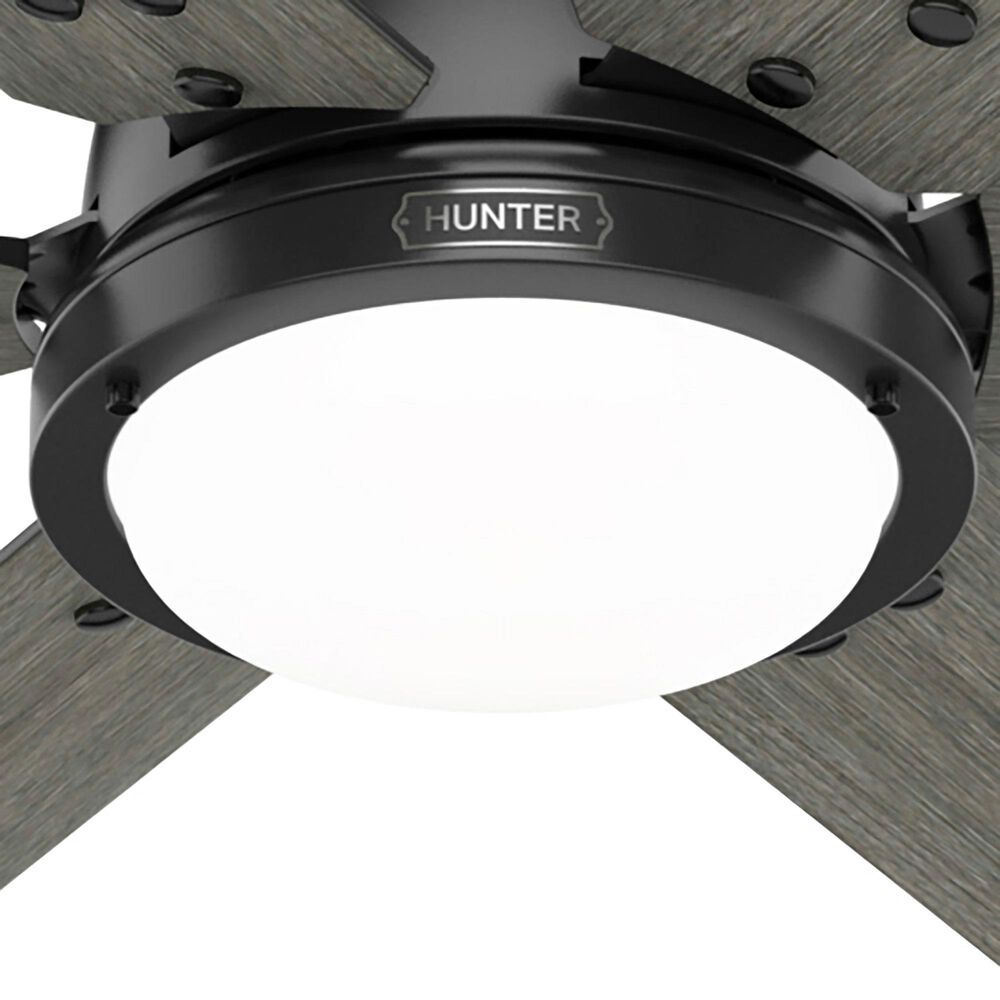 Hunter Gravity 72&quot; Ceiling Fan with LED Light in Matte Black, , large