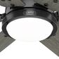 Hunter Gravity 72" Ceiling Fan with LED Light in Matte Black, , large