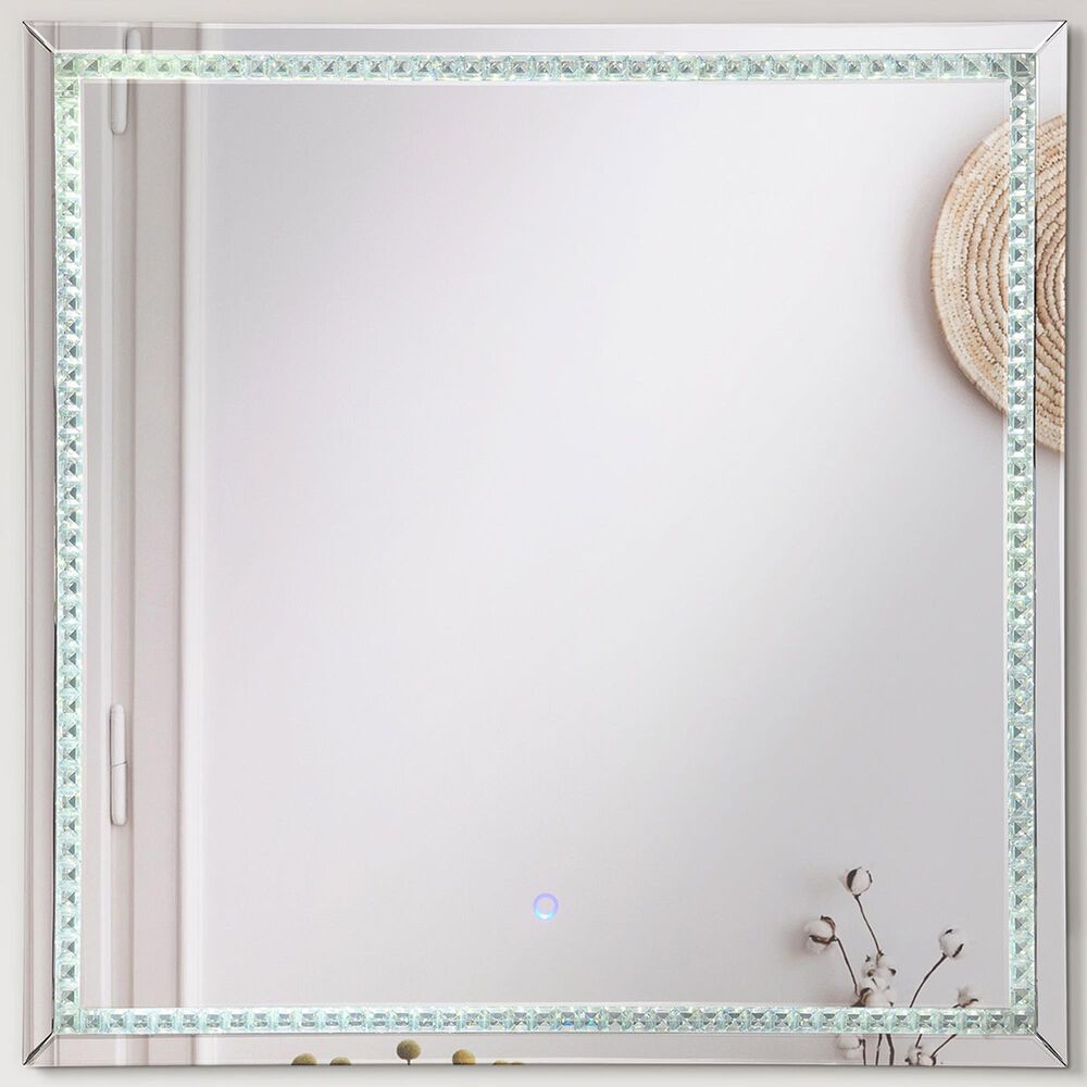 Pacific Landing Noelle Accent Wall Mirror in Silver, , large