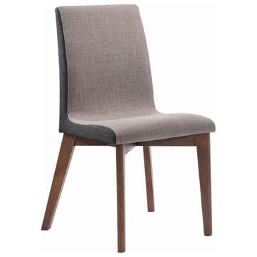 Pacific Landing Alfredo Redbridge Dining Side Chair in Natural Walnut, , large