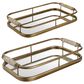 Uttermost Rosea Trays in Brushed Gold (Set of 2), , large