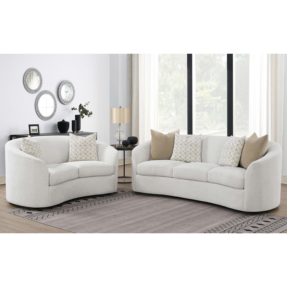 Pacific Landing Rainn 2-Piece Living Room Set in White, , large