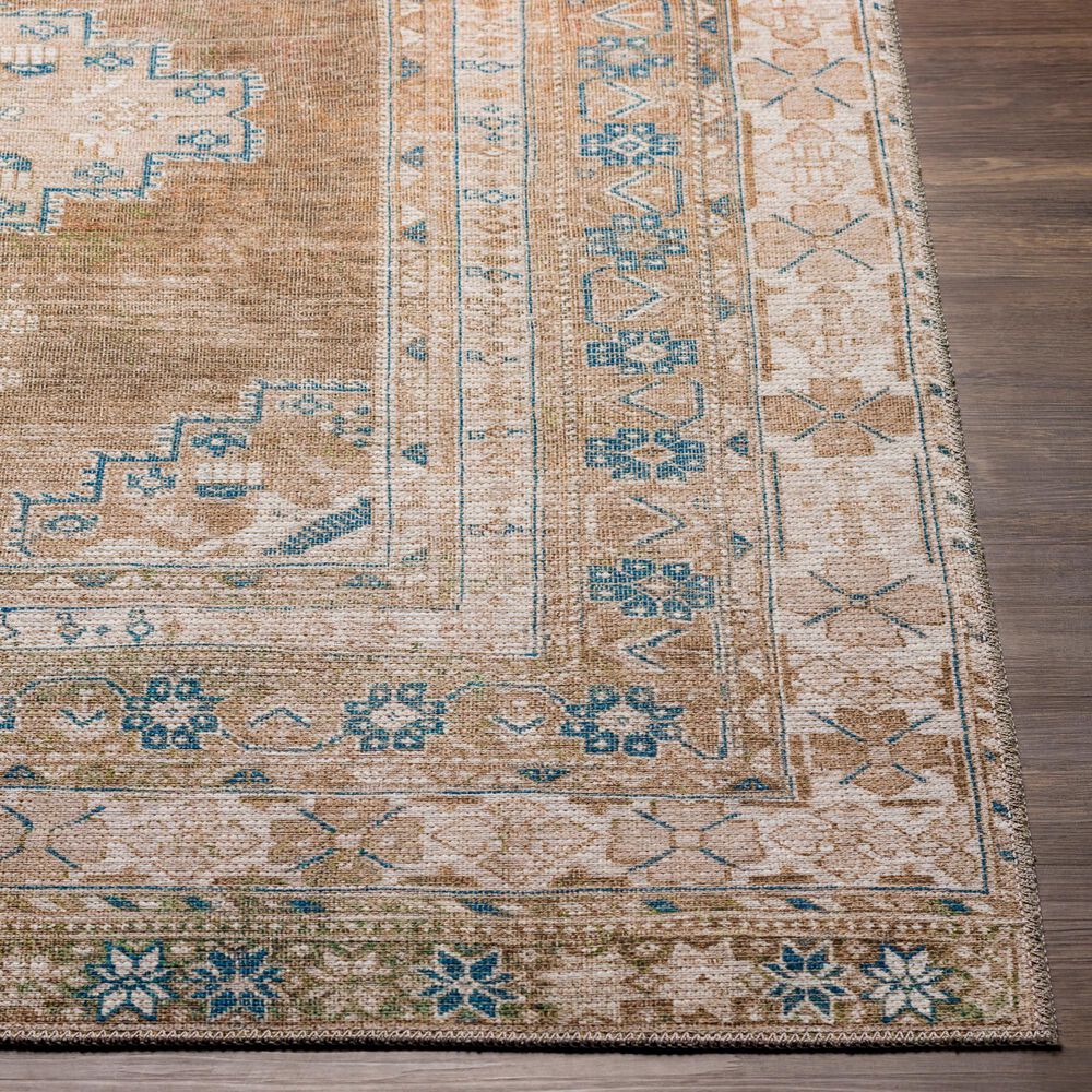 Surya Colin 2&#39;7&quot; x 10&#39; Dusty Sage, Light Beige, Blue and Cream Runner, , large