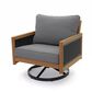 Clear Creek Collection Cove Club Swivel Rocker in Charcoal, , large