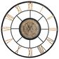 A&B Home Wall Clock in Antique Black and Antique Gold, , large