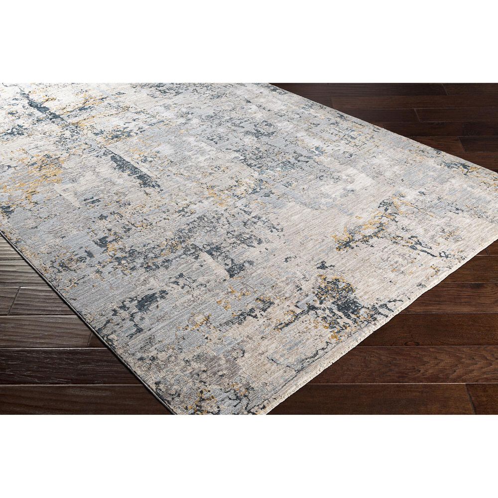 Surya Laila 6&#39;7&quot; x 9&#39;6&quot; Light Gray, Navy, Camel, Wheat and Charcoal Area Rug, , large