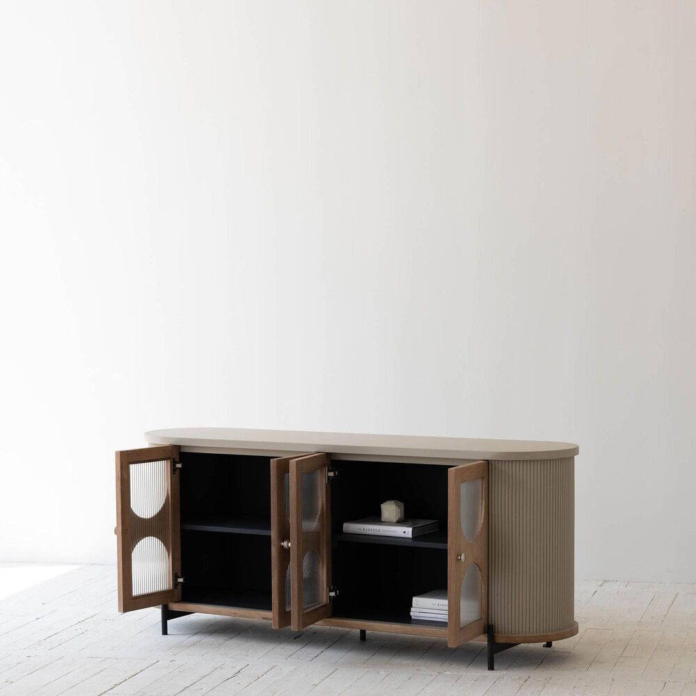 37B Colosseo Sideboard in Natural, Grey, Dark Blue and Black, , large