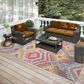 Dalyn Rug Company Sedona 10" x 14" Passion Indoor/Outdoor Area Performance Rug, , large