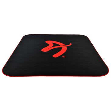 Arozzi Zona Quattro Microfiber Noise Dampening and Scratch Protection Anti-Slip Chair Mat in Black and Red, , large