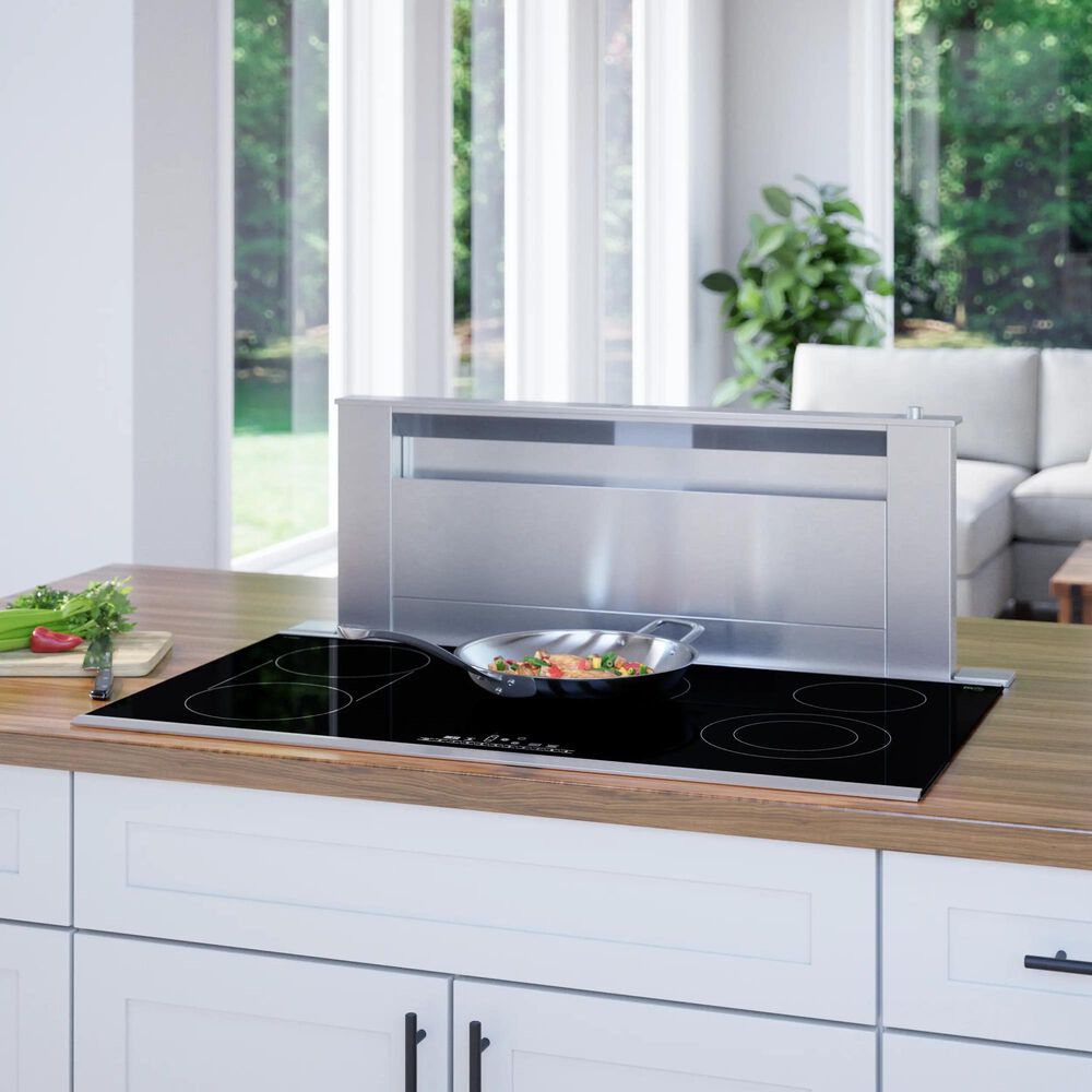 Bosch 800 Series 36&quot; Built-In Electric Cooktop with Frame in Black and Stainless Steel, , large