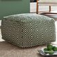 Signature Design by Ashley Abacy Pouf in Green and Ivory, , large