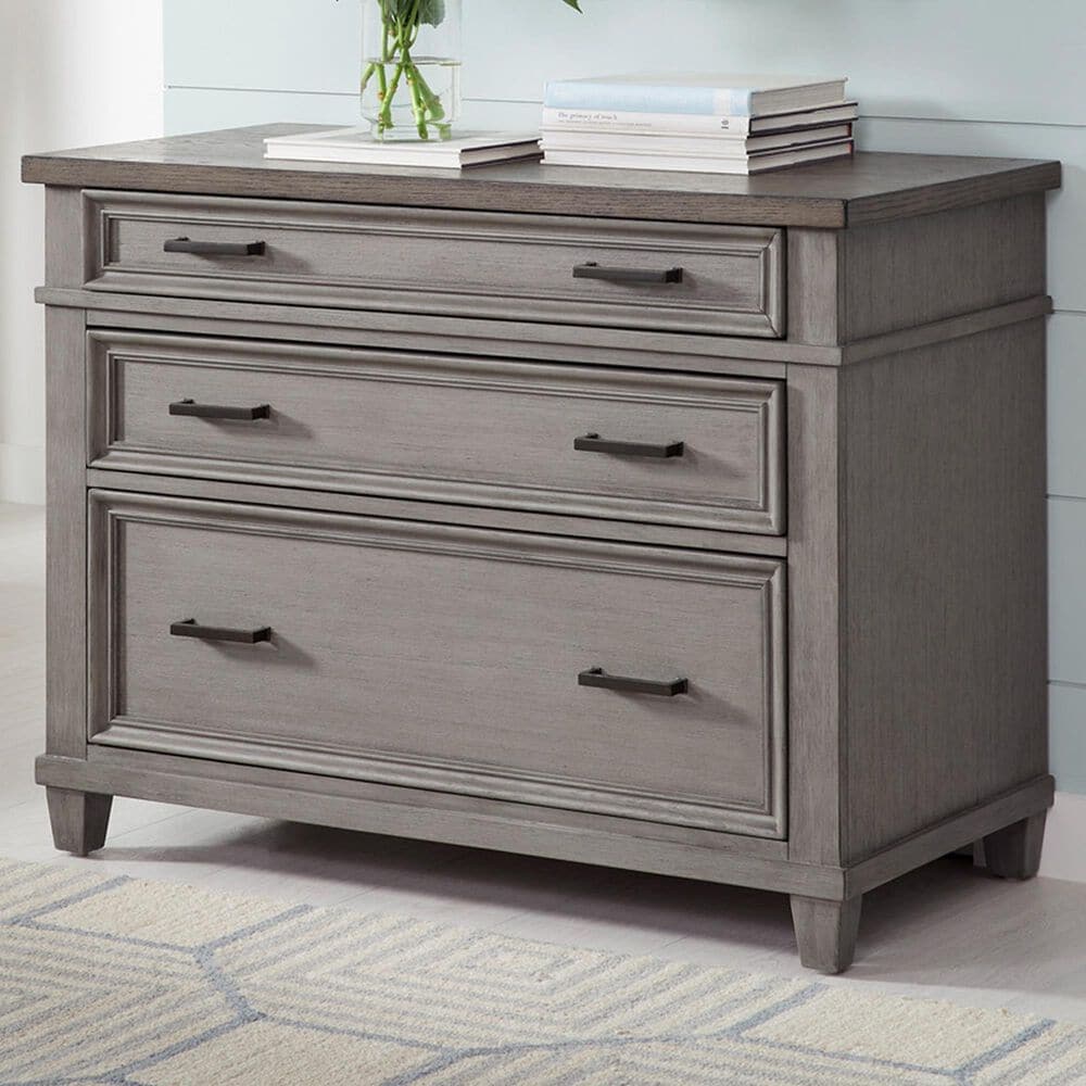 Riva Ridge Caraway 3-Drawer Lateral File in Aged Slate, , large