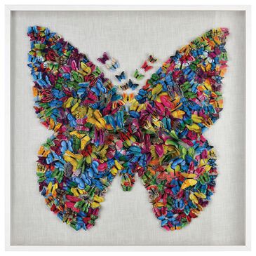 Stein World Butterfly 47" x 47" Wall Art in Multicolor, , large