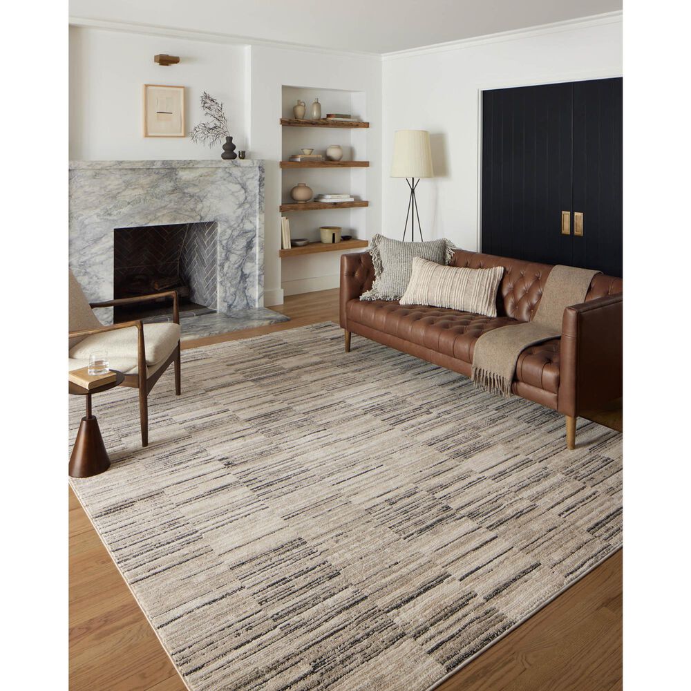 Loloi II Darby 4&#39; x 6&#39; Charcoal and Sand Area Rug, , large