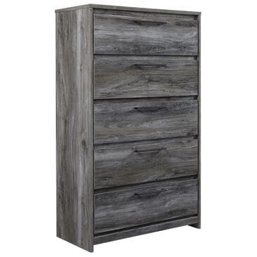 Signature Design by Ashley Baystorm 5 Drawer Chest in Smoke Gray, , large