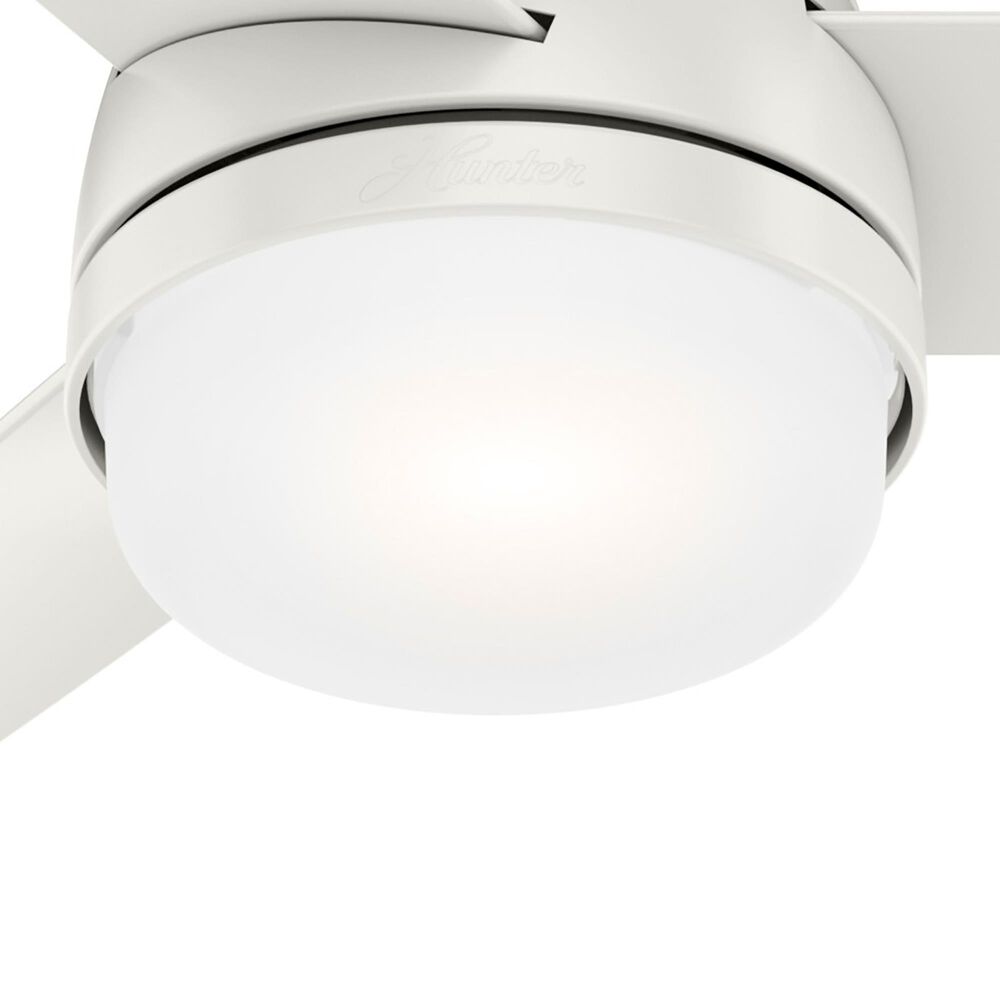 Hunter Midtown 48&quot; Ceiling Fan with LED Lights in Fresh White, , large