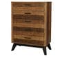 Eastern Shore Urban Rustic 5 Drawer Chest in Brushed Wheat, , large